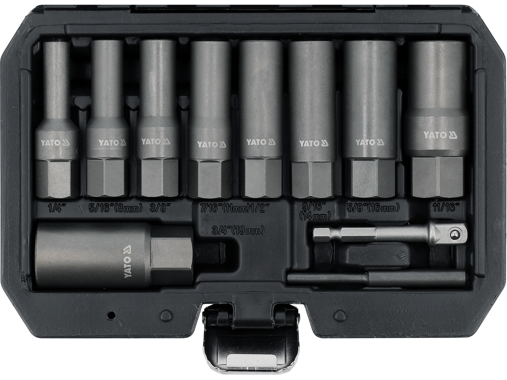 Набір екстракторів для довгих гвинтів, 11 шт. YATO YT-05914, фото 1