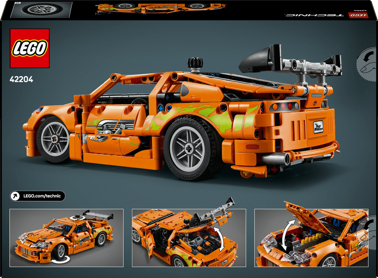 Lego Technic 42204 швидкі та розлючені Toyota Supra Mk4, фото 1