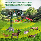 Репелент проти кішок, Ультразвуковий репелент від кішок, Сонячний репелент від щурів, Детерент для садів Великобританії, Вуличні, фото 3