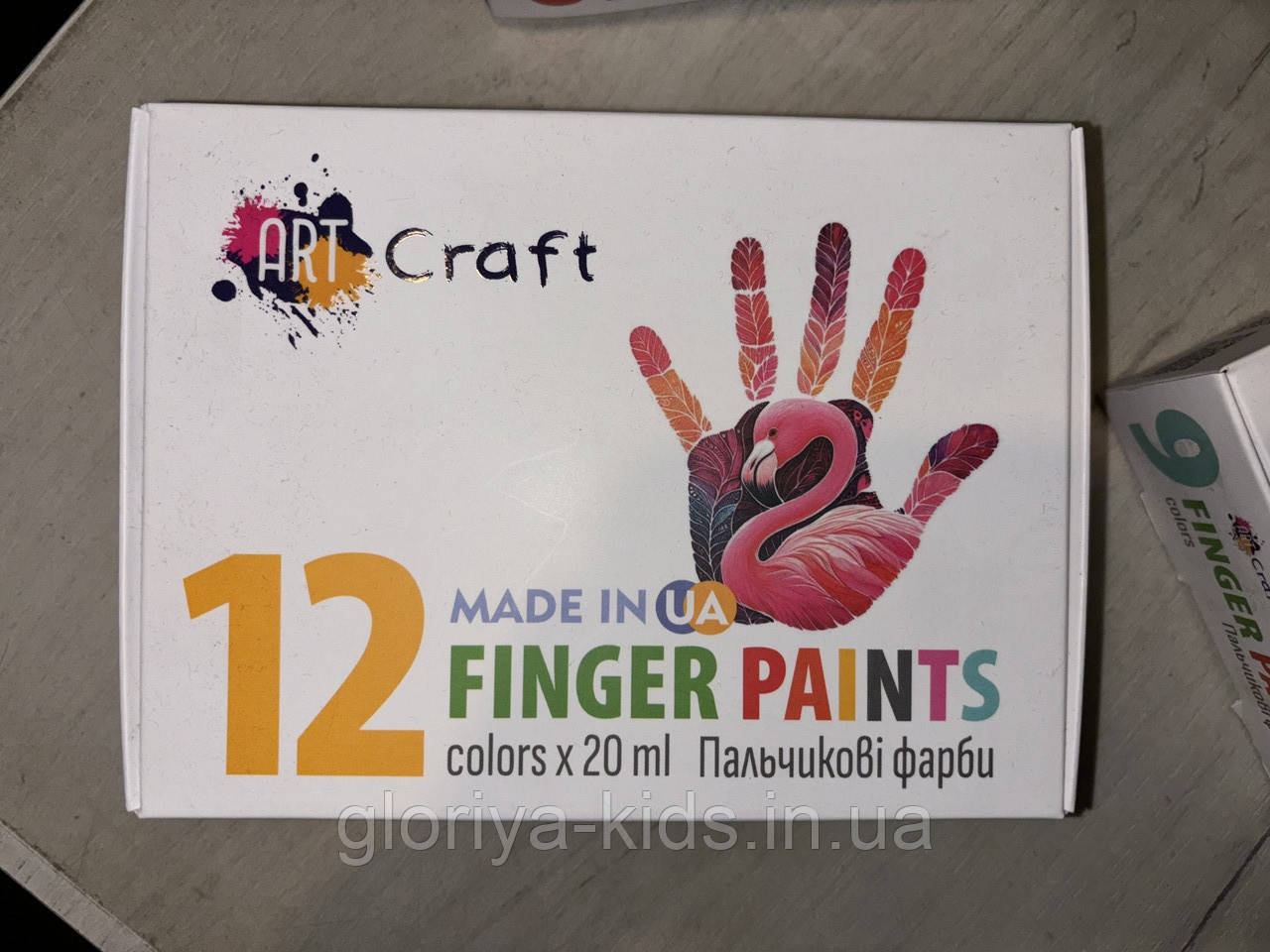 Пальчикові фарби 12 кольорів