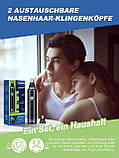 Тример для волосся в носі, перезаряджуваний тример для волосся в носі зі світлодіодним дисплеєм, безболісний багатофункціональний, фото 7