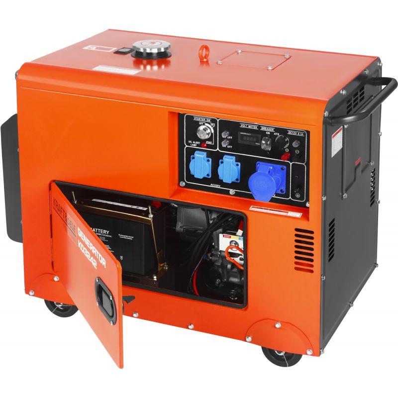 Генератор Kraft&Dele KD3242 7кВт 230V Diesel для дому та офісу, фото 1