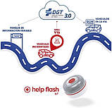 Датчик допомога в прошивці IoT Emergency Light V16 з геолокацією + червона неопренова кришка, розширювана з 2026 року, з DGT 3.0, фото 2