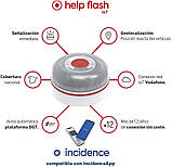 Датчик допомога в прошивці IoT Emergency Light V16 з геолокацією + червона неопренова кришка, розширювана з 2026 року, з DGT 3.0, фото 3