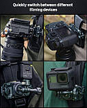 Плико-клепси для камери та затискач для рюкзака, система швидкого кріплення з отвором для гвинта 1/4 дюйма, сумісна з DSLR, фото 6