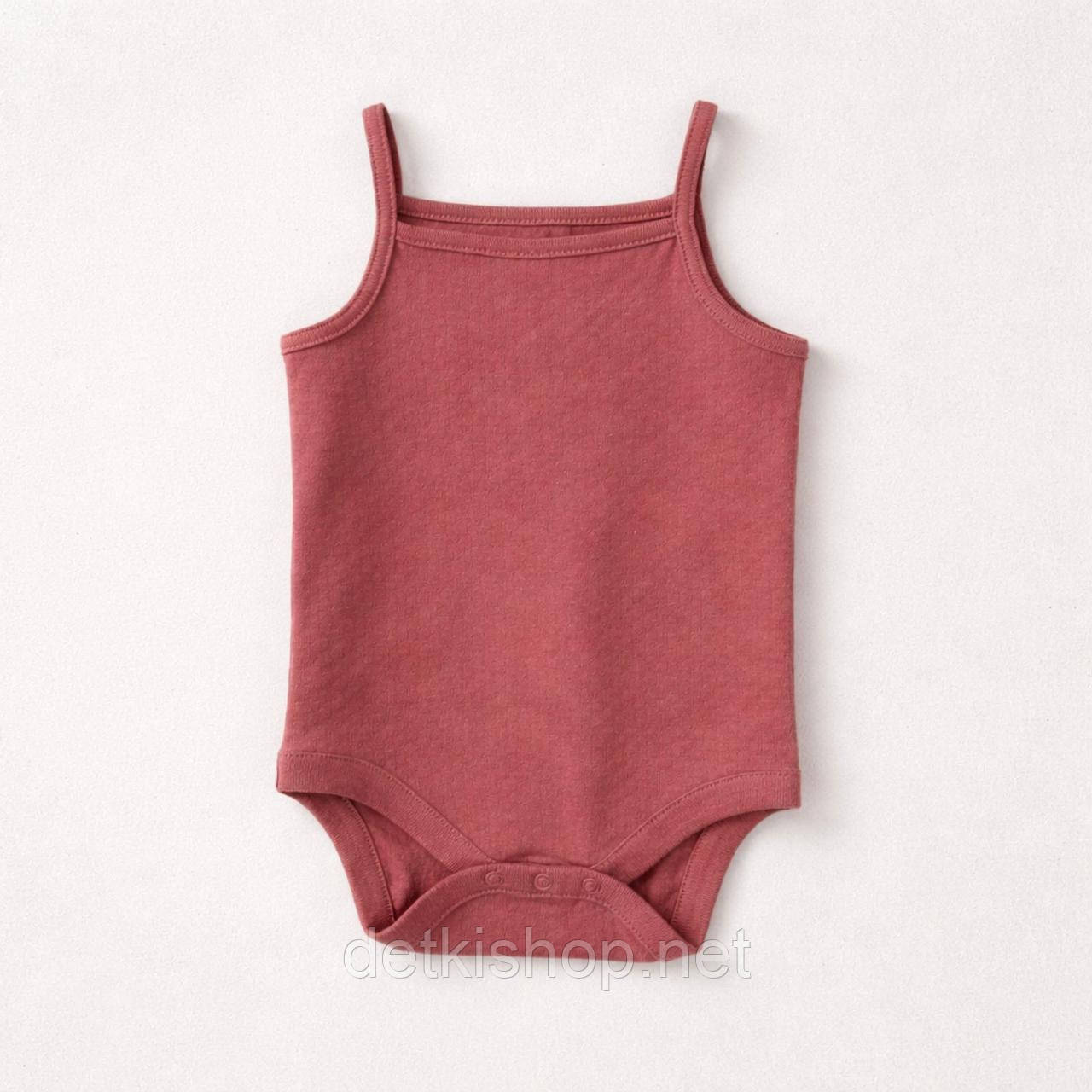Дитяча боді майка на тонких лямочках для дівчинки, фото 1