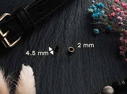 Люверси, блочки. Колір "стара латунь". 4мм. 2.5мм дирка / Люверси, блочки. Колір "стара латунь". 4мм. 2.5мм дирка