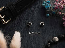 Люверси, блочки. Колір "нікель". 4.2 мм / Люверси, блочки. Колір "нікель". 4.2 мм