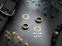 Люверси. Колір "стара латунь". 8,5 мм / Люверси. Колір "стара латунь". 8,5 мм