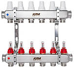 Колектор з витратомірами Icma К073 1"х6 (87K073179PK32QU)
