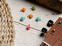 Пластикові елементи для декупажу. Підвіска. Колір мікс. 16мм