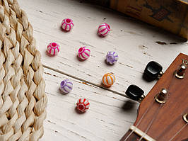 Пластикові елементи для творчості та декупажу. Намистинка. Колір мікс. 11мм