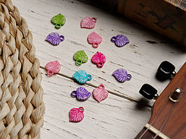 Пластикові елементи для декупажу. Підвіска-пелюстка. Колір мікс. 18мм