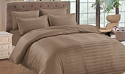 Постільна білизна «Сім'я» Коричневе комплект для ліжка з підковдри простирадла та двох наволочок