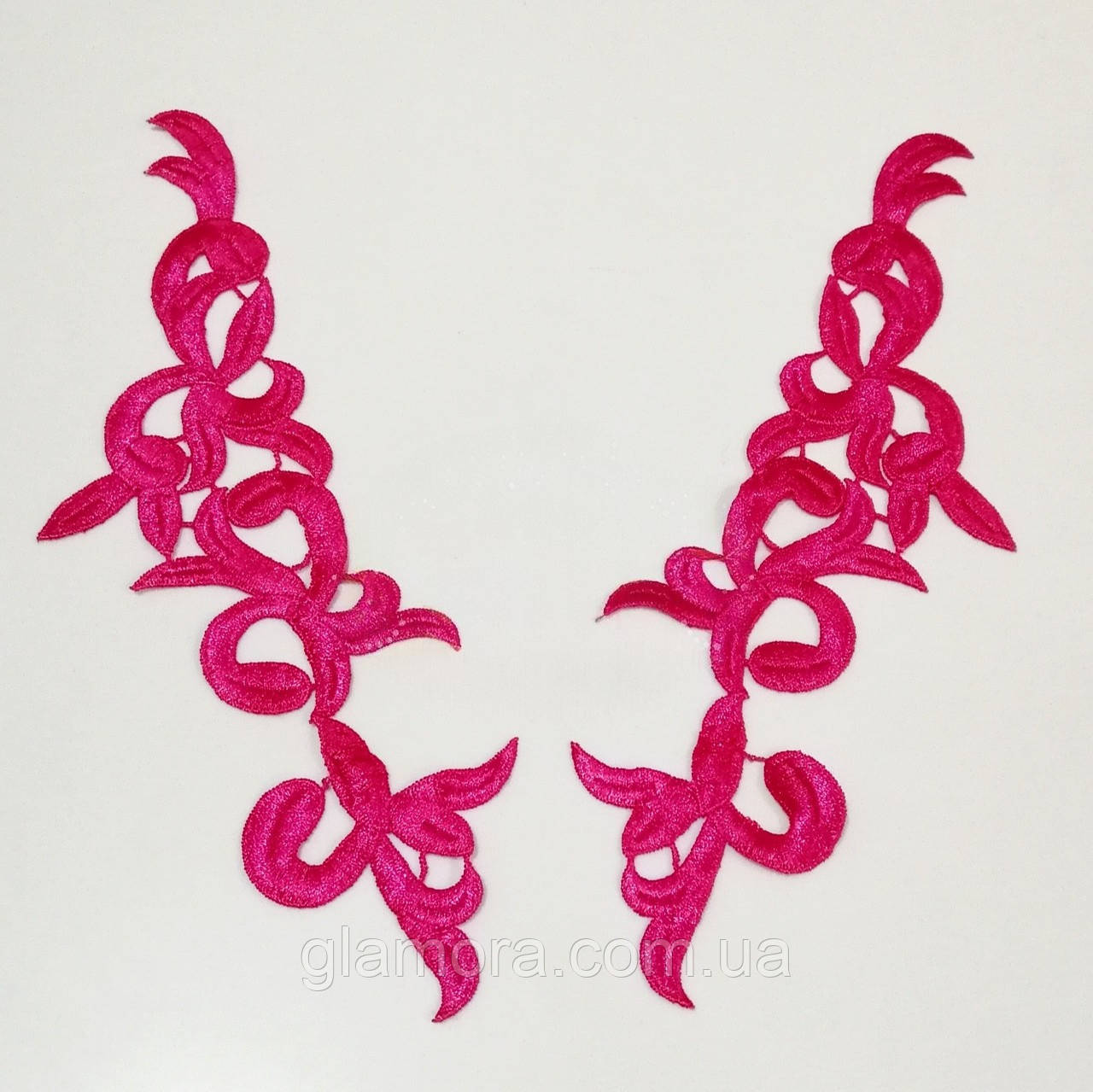 Пришивні Лейси, 26х11 см, колір Fuchsia, 1 пара, фото 1