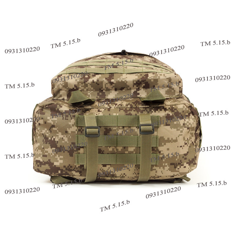 Тактический походный крепкий рюкзак с органайзером 40 литров пиксель - фото 5 - id-p269807896