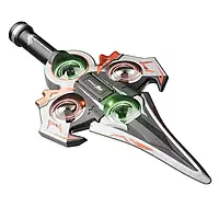 Дитяча іграшка літак "Літаючий меч" Drone KS-199 квадрокоптер, що світиться, на пульті управління