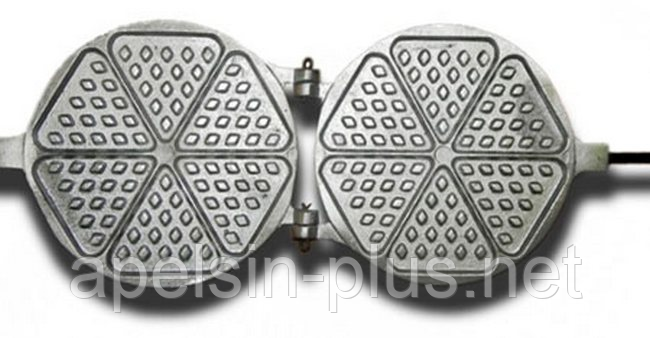 Форма для випікання печива Трикутники на 6 комірок, фото 1