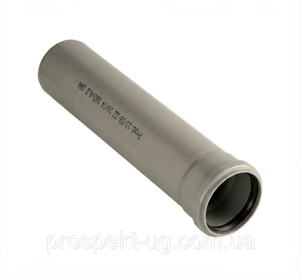 Труба каналізаційна ПП 110х1500 внутрішня, фото 1