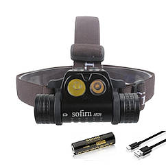 Ліхтар налобний Sofirn HS20 (XHP50.2 + LH351D) 2700лм з акумулятором