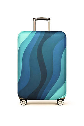 Чохол на валізу ⬩ Бірюзова гама RunningTiger ⬩ захисний неопрен ⬩ бірюзовий