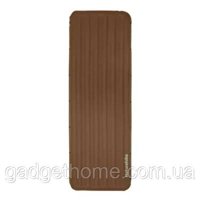 ТОП! Матрас надувной Naturehike CNK2450WS034, 198х68х9.5 см, коричневий, із мішком для надування (6927595798881) - (gHome), фото 1