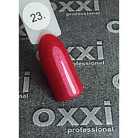 Гель-лак OXXI Professional № 023 (светлый красный с микроблеском), 10 мл