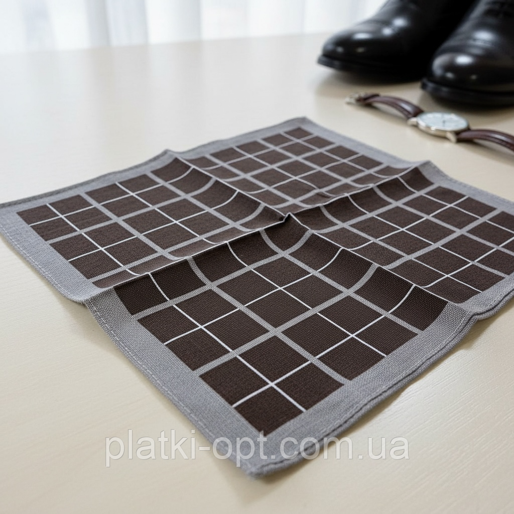 Чоловічий носовичок (ситець) 10 шт. Вид-3