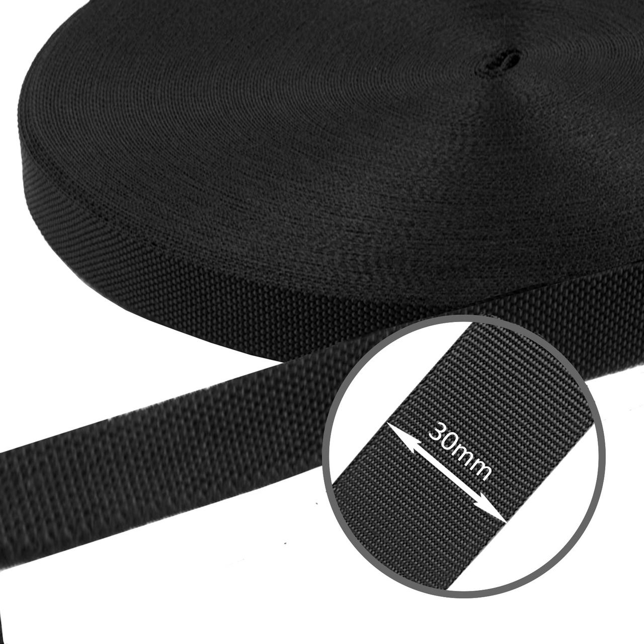 Стрічка ремінна 30мм Мерам (50м) Чорний