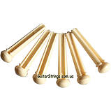 Кілочки для акустичної гітари набір із 6 шт. Bone, фото 2