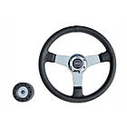 Кермо PRETECH HD-5125 350 мм спиці срібло чорний