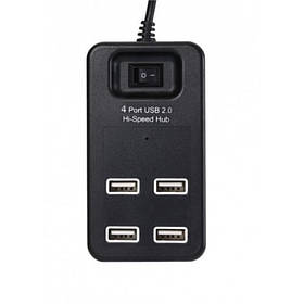 USB Хаб на 4 порта USB 2.0 P-1601 Чёрный