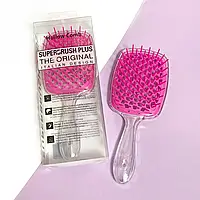 Розчіска для волосся Superbrush Plus Hollow Comb, прозора/рожева