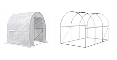 Парник для зелені Garden 2 × 2 × 2 м 4 м² теплиця  для висаджування овочів