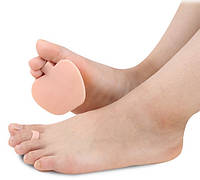 Гелевый вкладыш (подушка) под пальцы ног, под плюсневу при натоптышах. Розовый-телесный
