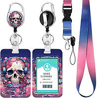 Тримач для ID-картки з ремінцем карабіном та подовжувачем для вчителя медсестри студента