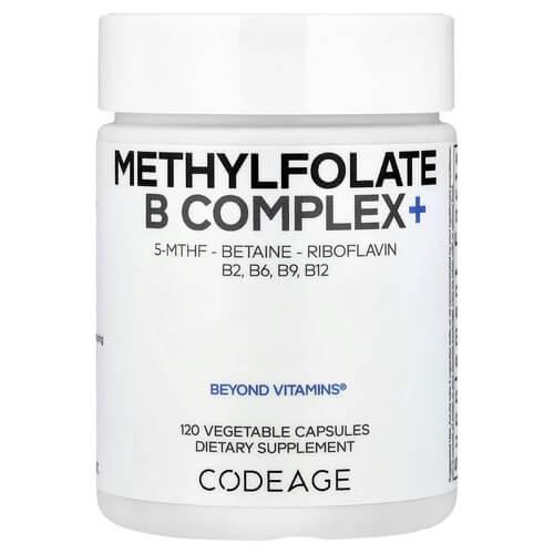 Codeage Methylfolate B Complex+ 120 рослинних капсул, фото 1