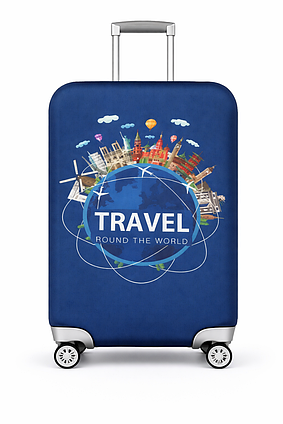 Чохол для валізи ⬩ Навколо світу S RunningTiger ⬩ ручна поклажа ⬩ синій