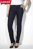 Джинсы женские Levis Demi Curve mid rise skinny Jeans зауженные темносиние W30