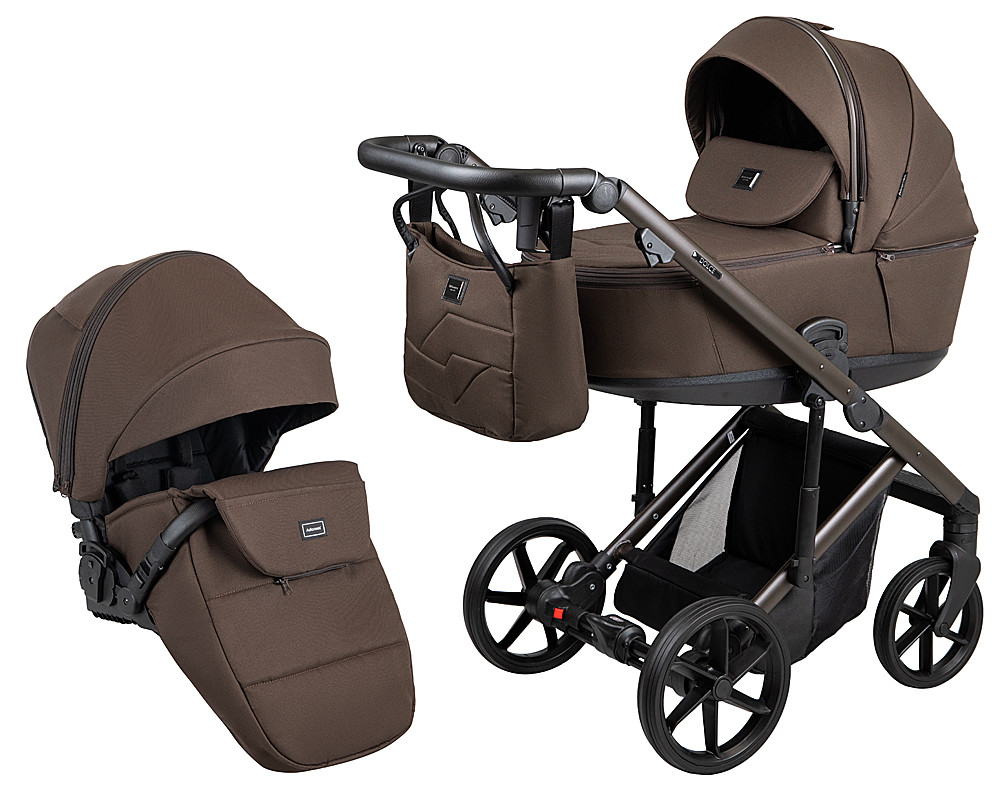 Коляска 2 в 1 Adamex Dolce Natura 17 coffee