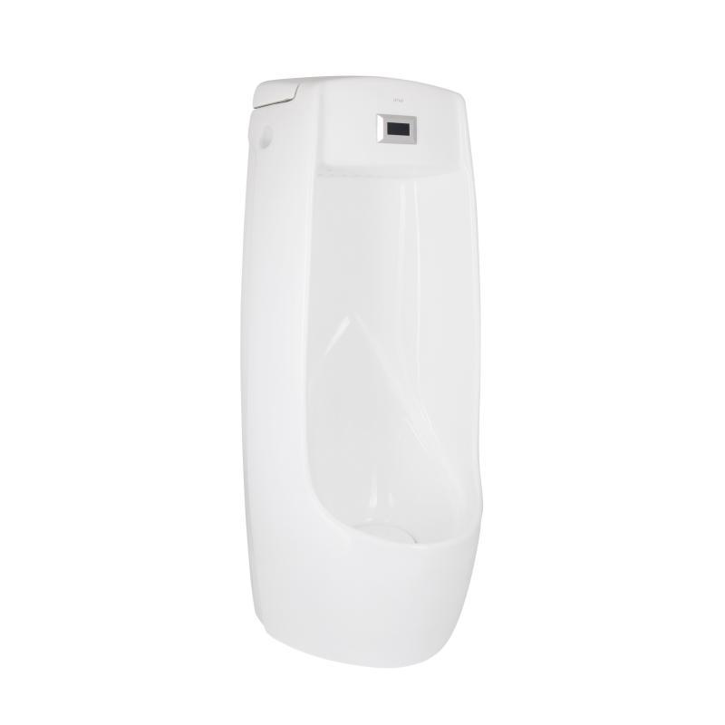 Пісуар підлоговий Qtap Scorpio з ІЧ-датчиком автоматичного змиву 430х370х990 White QT1488101HW, фото 1