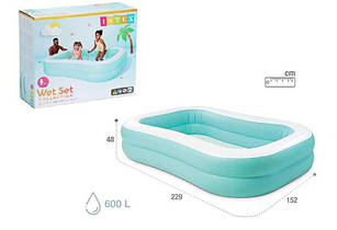 Intex Басейн 57181 NP "Aqua Swim Center" (3) розміром 229х147х46см., Обсяг: 600л, від 3 років