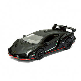 Машинка Lamborghini Kinsmart KT5370W інерційна, 1:36 Чорний, Toyman