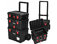 Набір ящиків для інструментів Kraft&Dele KD1077, 3 шт.з ручкою та колесами