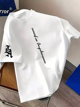 Футболка для хлопчика підлітка біла бавовна