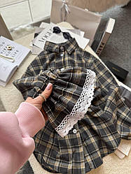 Кашемірова сорочка у клітинку рожевого кольору