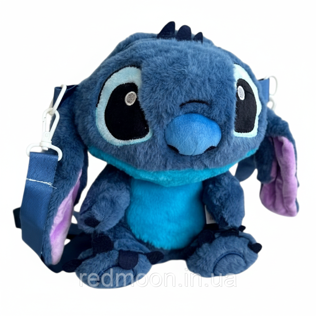 М'яка іграшка-сумка Стіч / Сумка-рюкзак / Рюкзак Стіч / Іграшка рюкзак / Дитячий рюкзак, фото 1