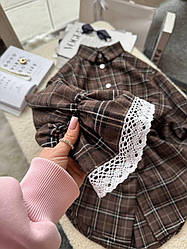 Кашемірова сорочка у клітинку рожевого кольору