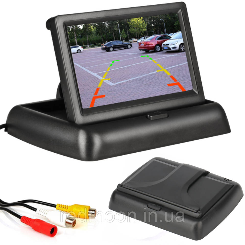Монітор для камери заднього виду 4,3" / Автомобільний дисплей для реєстратора на торпеду, фото 1