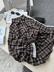 Кашемірова сорочка у клітинку рожевого кольору